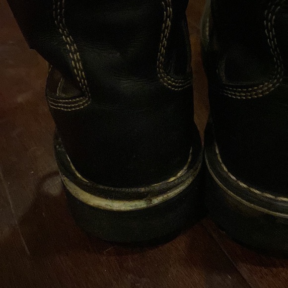 Women’s Quarry USA 7” Black Leather Gore-tex Vibraum Work Boot - Picture 4 of 10